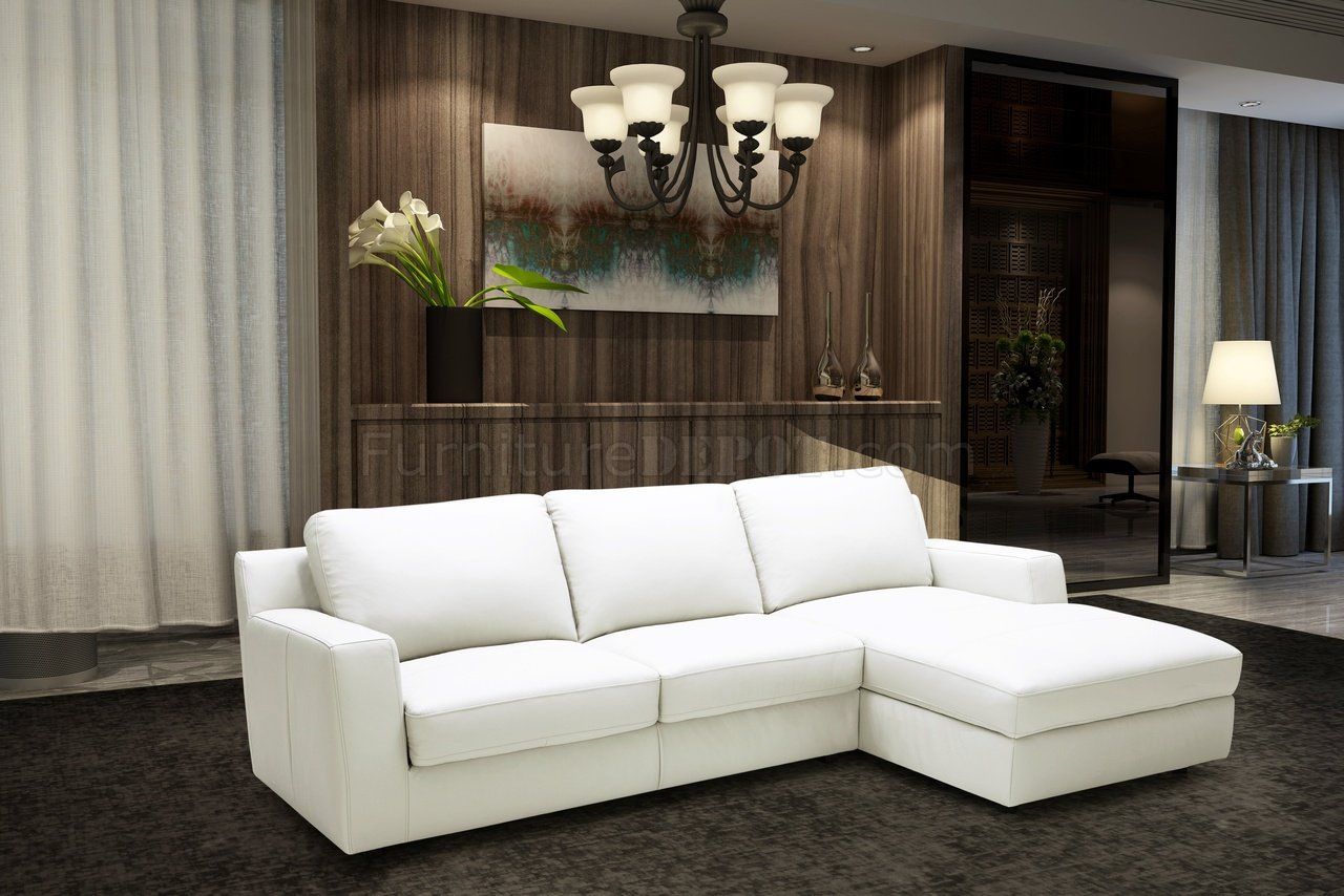 Alexis Sectional Sofa Sleeper In Premium Leatherj&m Intended For Hannah Left Sectional Sofas (View 12 of 15)