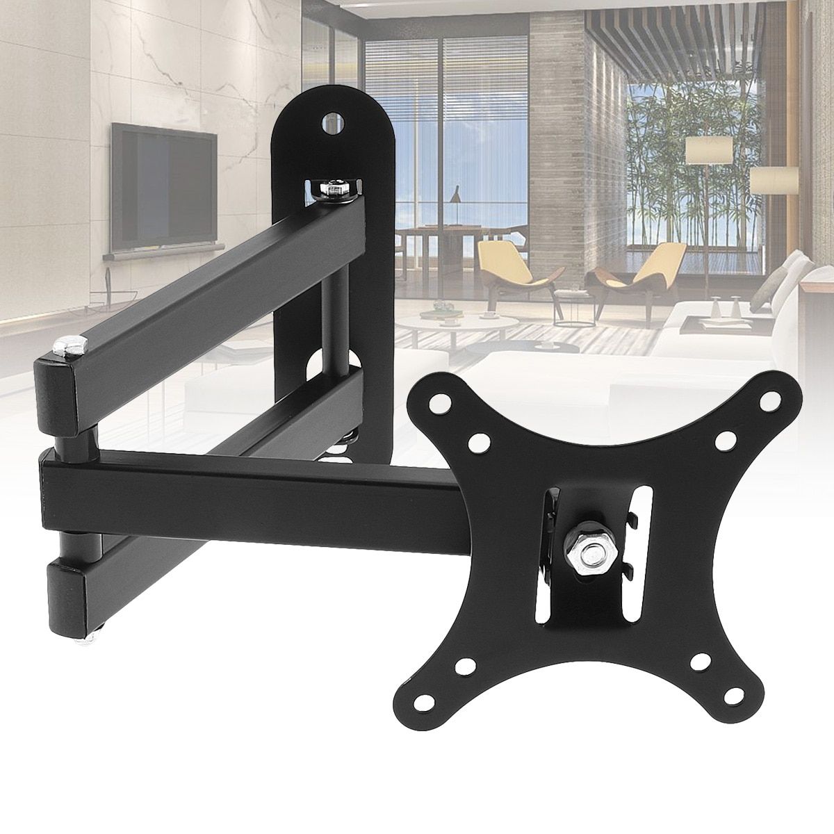 Aliexpress : Buy Universal 10kg Adjustable Tv Wall Pertaining To Wall Mounted Tv Stands For Flat Screens (View 14 of 15)