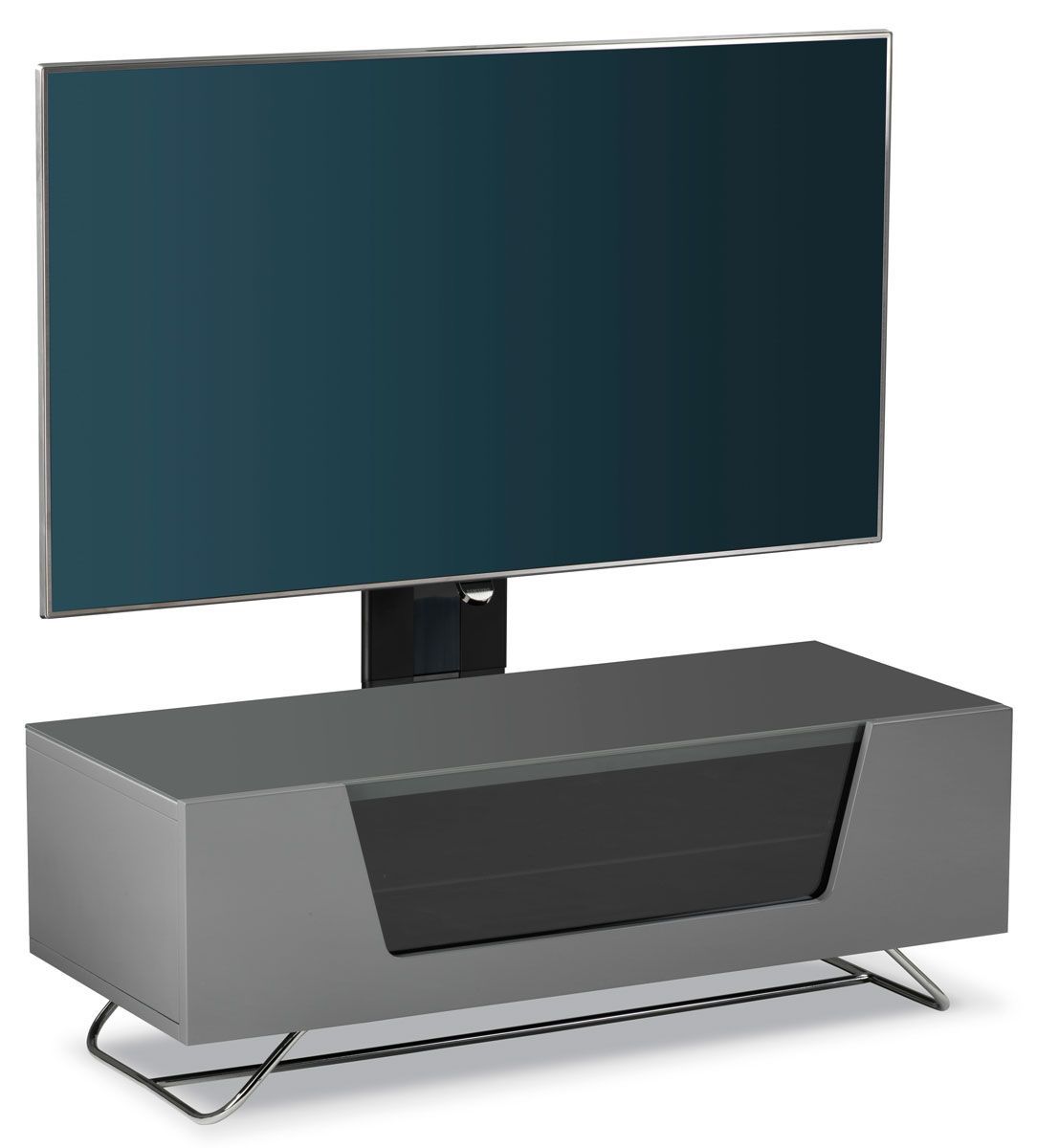 Alphason Chromium 1000 Grey Cantilever Tv Stand | Tv Stand In Tv Stand Cantilever (View 11 of 15)