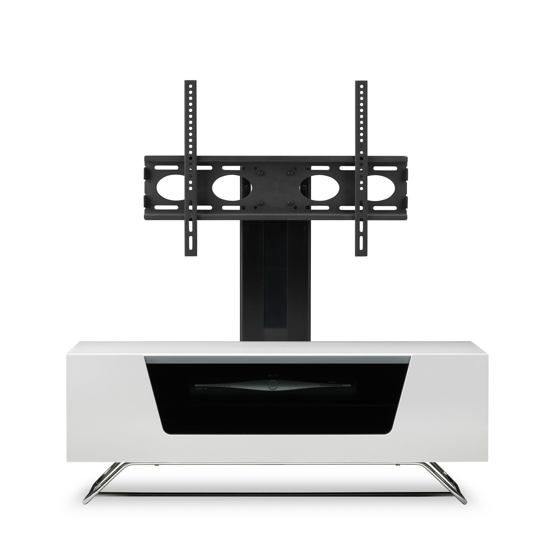 Alphason Chromium 2 100cm White Tv Stand For Up To 50" Tvs With Tv Stands For Tvs Up To 50&quot; (View 15 of 15)