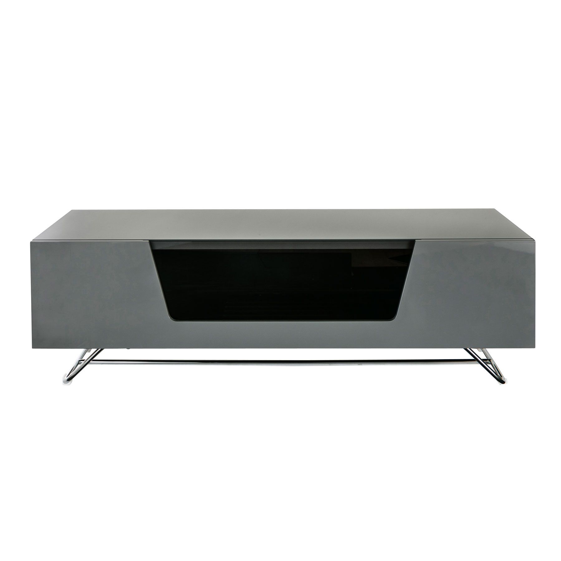 Alphason Chromium 2 120cm Grey Tv Stand For Up To 60" Tvs In Chromium Tv Stands (View 3 of 15)