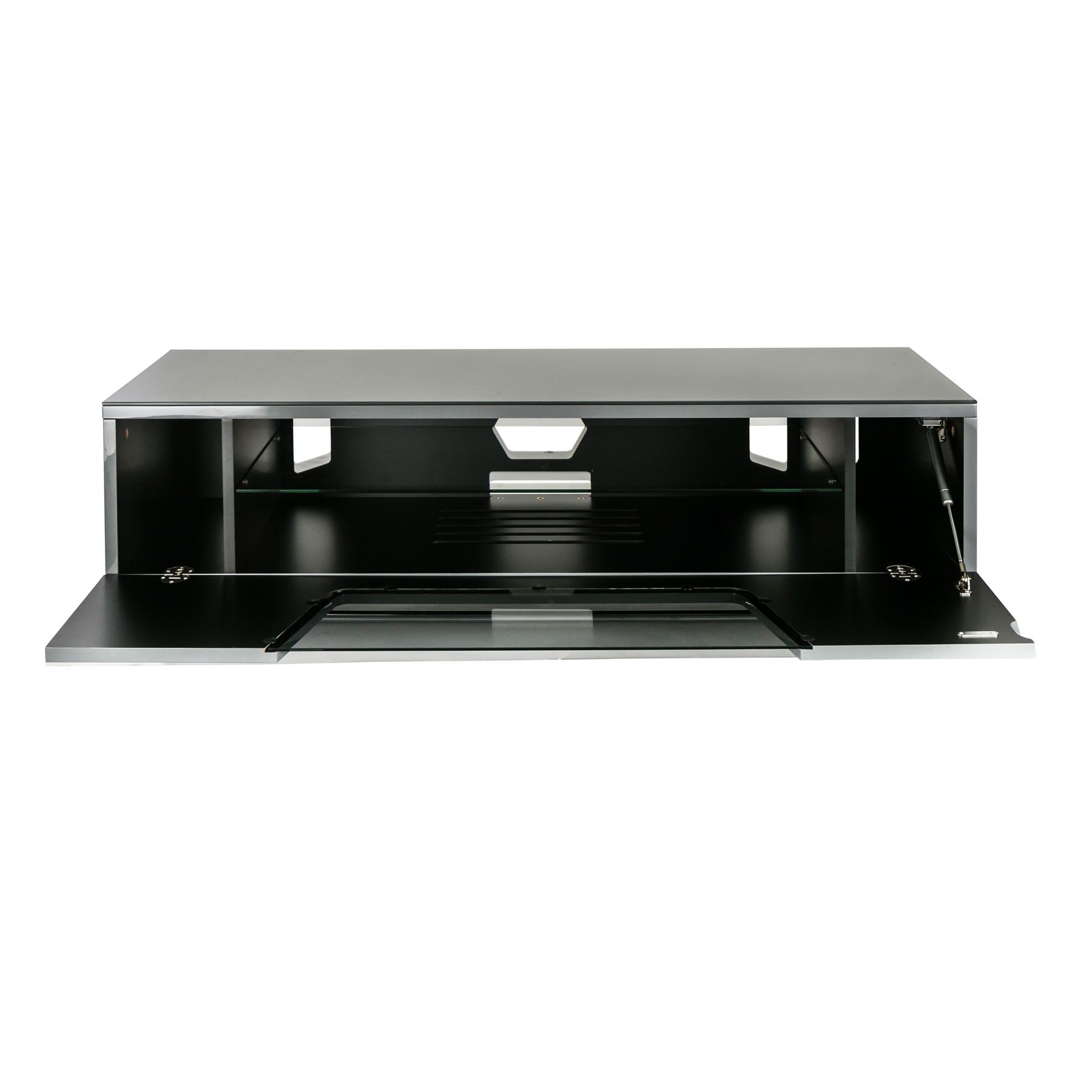 Alphason Chromium 2 120cm Grey Tv Stand For Up To 60" Tvs Pertaining To Chromium Tv Stands (View 4 of 15)