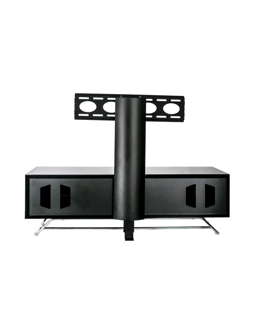 Alphason Chromium Cantilever Tv Stand Cro2 1200bkt Bk Inside Cantilever Tv Stands (View 10 of 15)