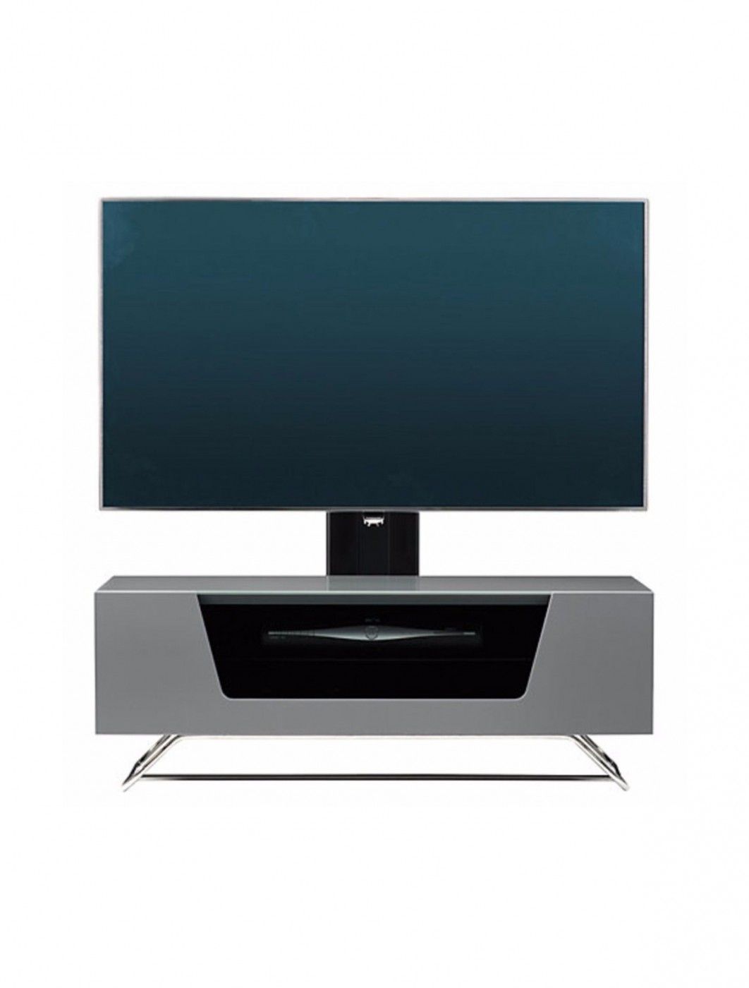 Alphason Chromium Cantilever Tv Stand Cro2 1200bkt Gr With Chromium Tv Stands (Photo 2 of 15)