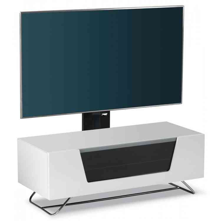 Alphason Chromium White 1000 Cantilever Tv Stand Pertaining To White Cantilever Tv Stand (View 4 of 15)