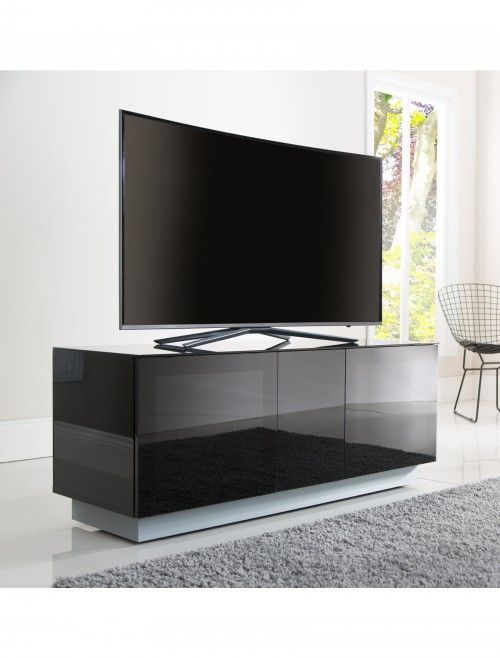 Alphason Emt1250xl Blk Element Modular Tv Stand | 121 Tv In Alphason Tv Cabinet (View 9 of 15)