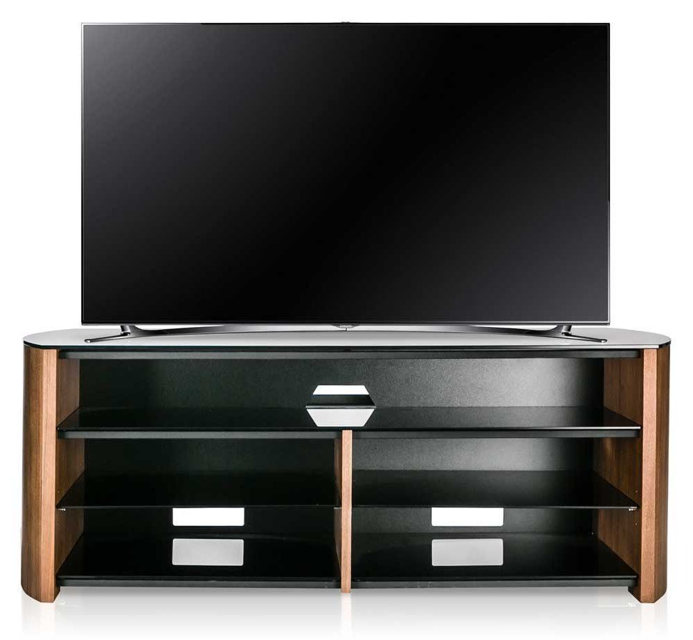 Alphason Finewoods Fw1350sb W Walnut Tv Stand With Pertaining To Tv Mounts And Shelves (View 10 of 15)
