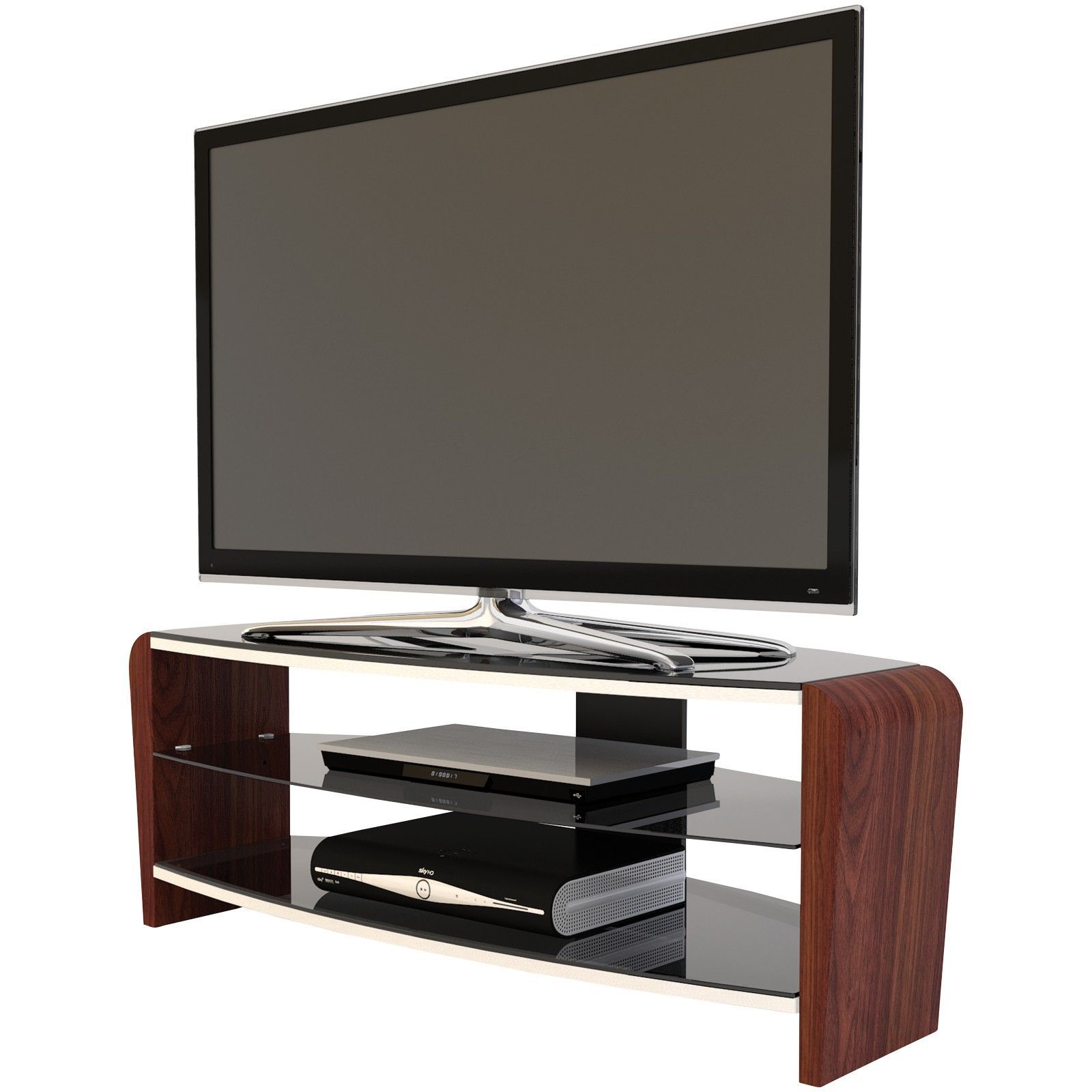 Alphason Francium 110 Tv Stand For Tvs Up To 50 On Sale In With Exhibit Corner Tv Stands (View 12 of 15)