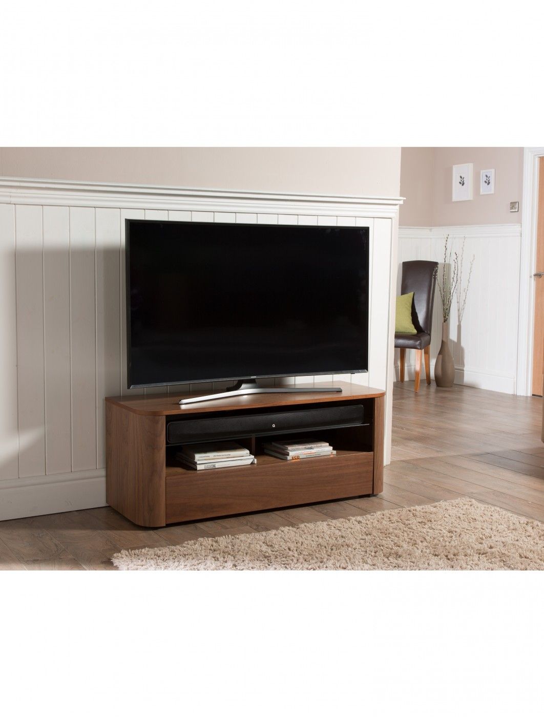 Alphason Hugo Tv Stand Adh1260 Wal Walnut | 121 Tv Mounts Intended For Alphason Tv Cabinet (View 6 of 15)