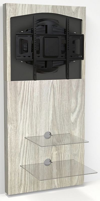 Alphason Mercury Light Oak Slimline Wall Mounted Tv Stand Regarding Slimline Tv Stand (View 13 of 15)