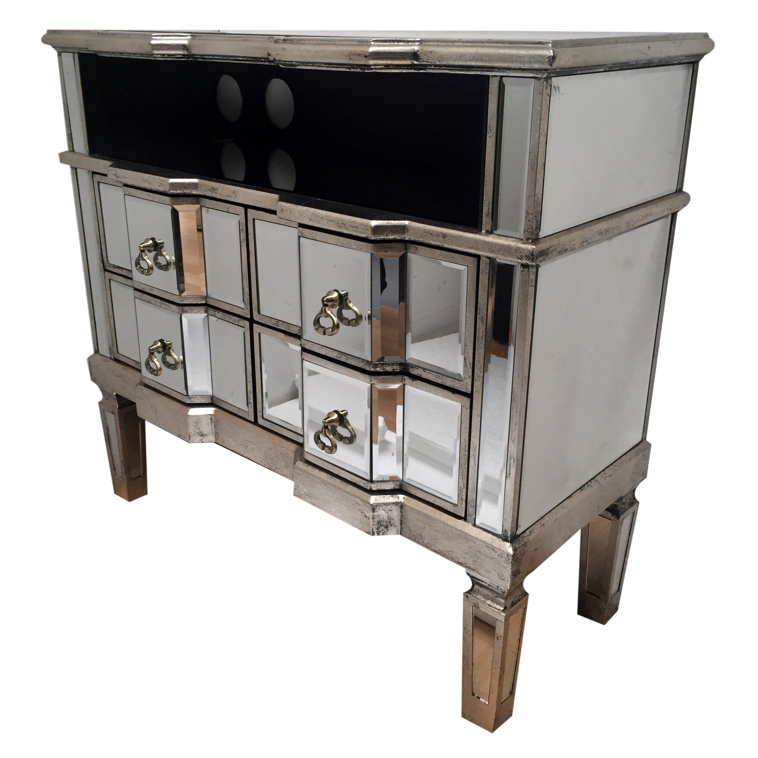 Alterton Vintage Mirrored Tv Cabinets & Reviews | Wayfair With Regard To Mirrored Furniture Tv Unit (View 4 of 15)