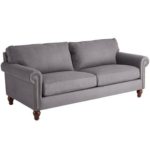 Alton Graphite Gray Rolled Arm Sofa Pier1 Imports | Rolled Within Katie Charcoal Sofas (View 12 of 15)