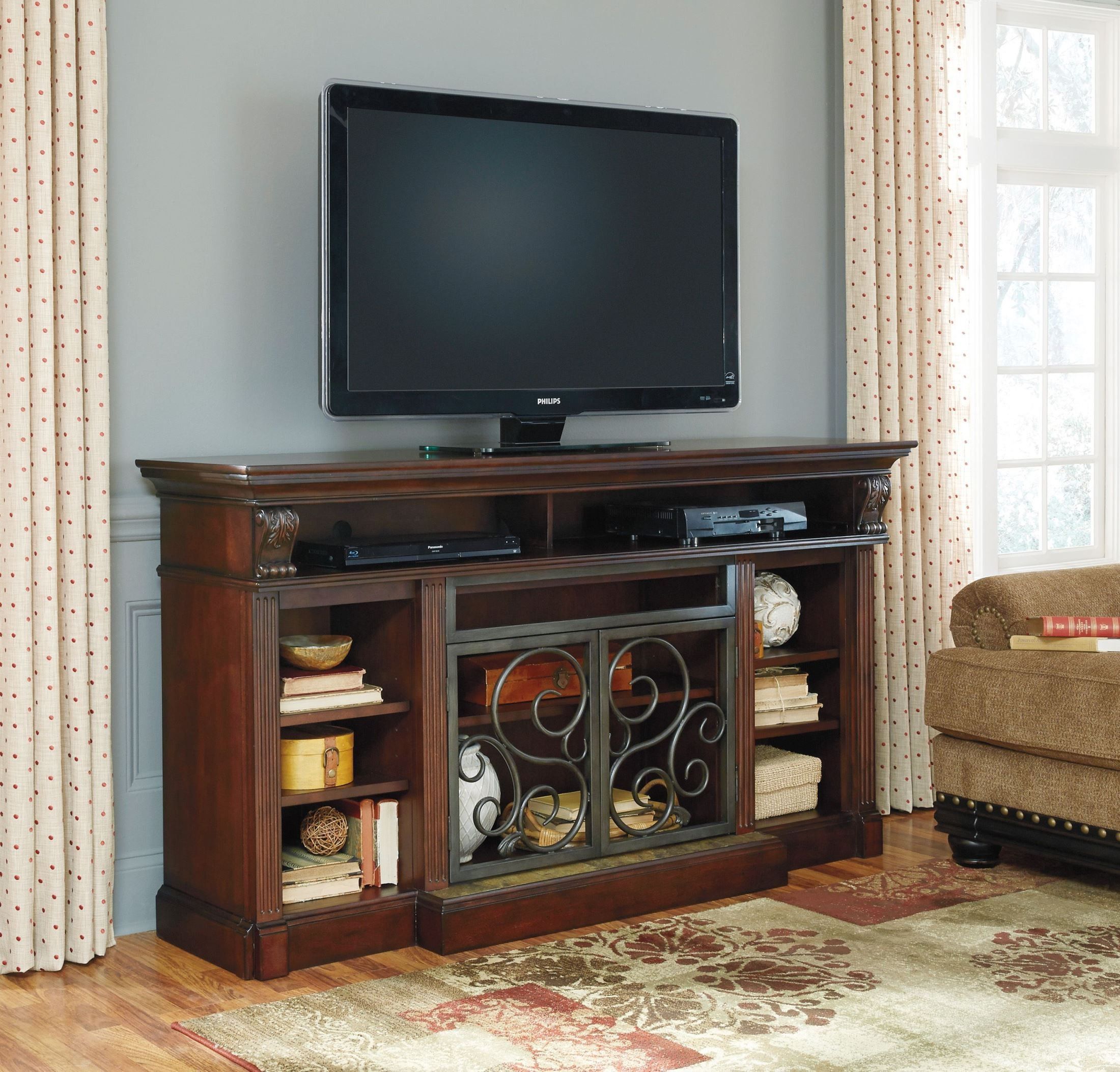 Alymere Extra Large Tv Stand With Fireplace Insert From With Carbon Extra Wide Tv Unit Stands (Photo 9 of 15)