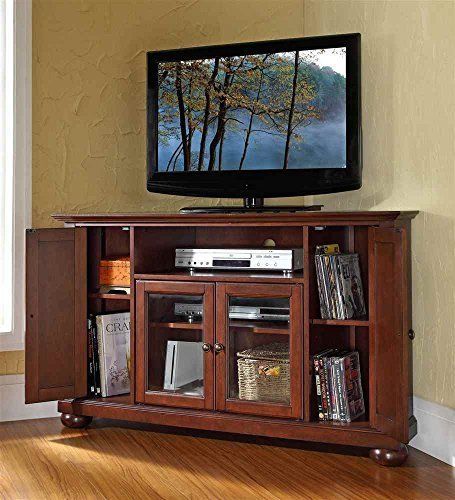 Amazon – Crosley Furniture Alexandria 48 Inch Corner Within Alexandria Corner Tv Stands For Tvs Up To 48&quot; Mahogany (View 1 of 15)