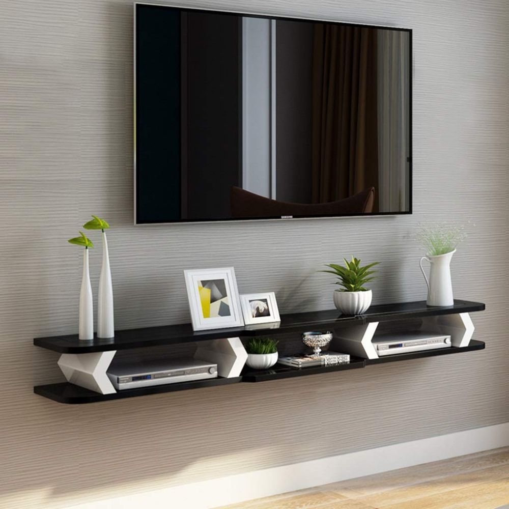 Amazon: Wall Mounted Console Floating Storage Shelf Tv In Wall Mounted Tv Stand With Shelves (View 13 of 15)