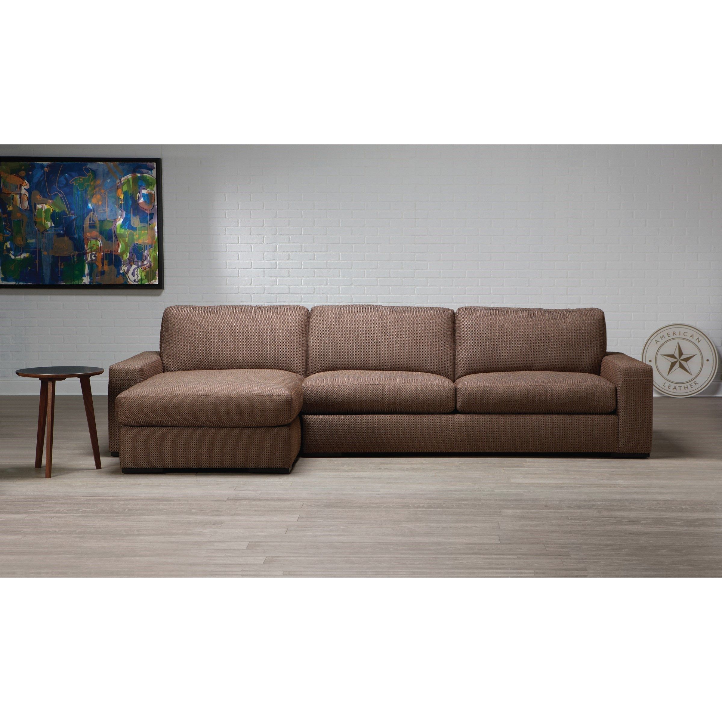 American Leather Westchester Contemporary 2 Piece Throughout 2pc Connel Modern Chaise Sectional Sofas Black (View 11 of 15)