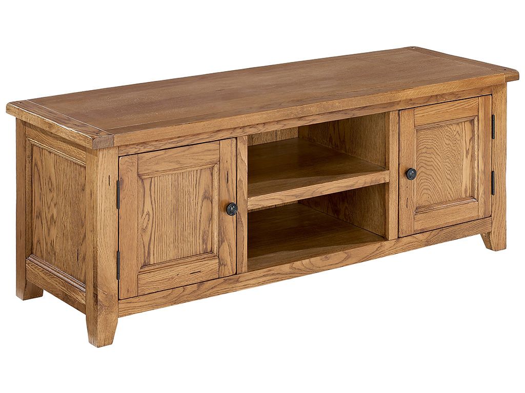American White Oak & Veneer Television Table Tv Stand Unit With Regard To Oak Tv Stands For Flat Screen (Photo 12 of 15)