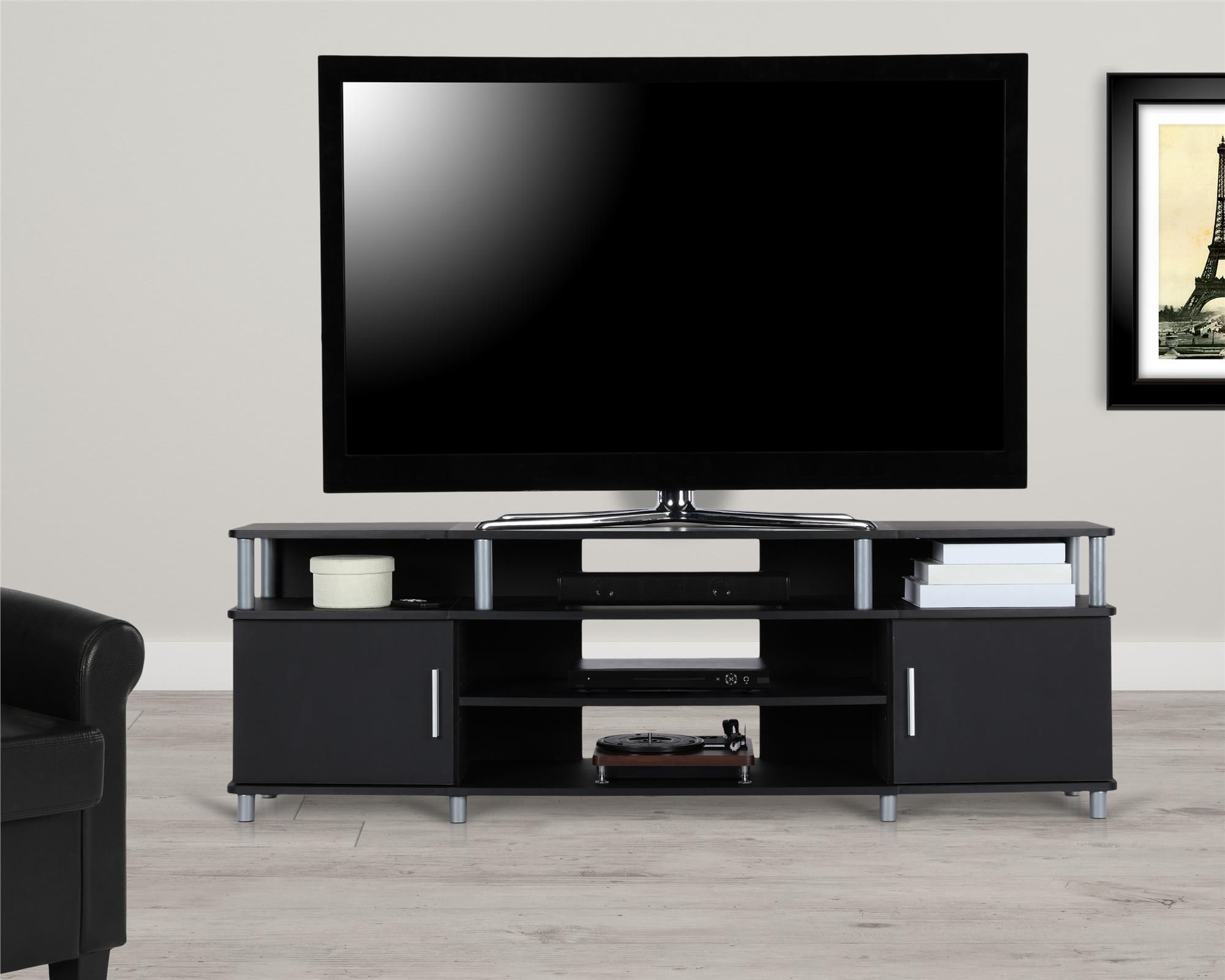Ameriwood Carson Tv Stand For Tvs Up To 70" Wide, Multiple Within Mainstays Tv Stands For Tvs With Multiple Colors (View 2 of 15)