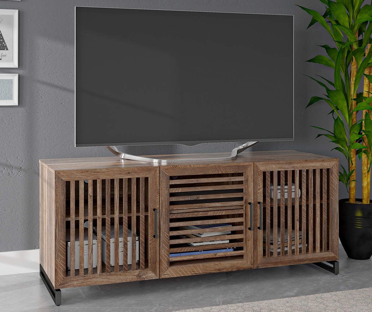 Ameriwood Fannon Weathered Oak Tv Stand – Big Lots In 2020 Intended For Hard Wood Tv Stands (View 6 of 15)