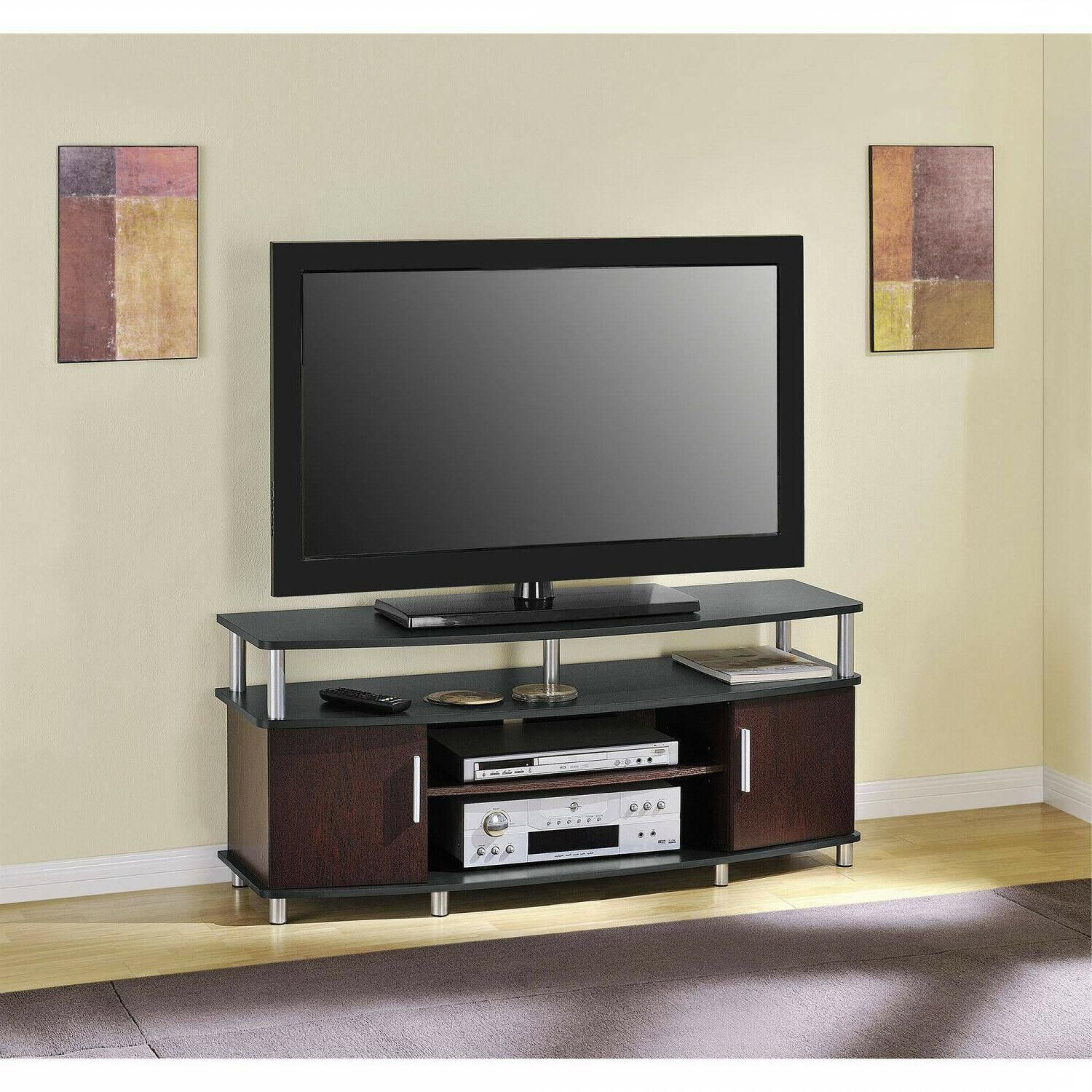 Ameriwood Home Carson Tv Stand Console Fits Pertaining To Carson Tv Stands In Black And Cherry (View 4 of 15)