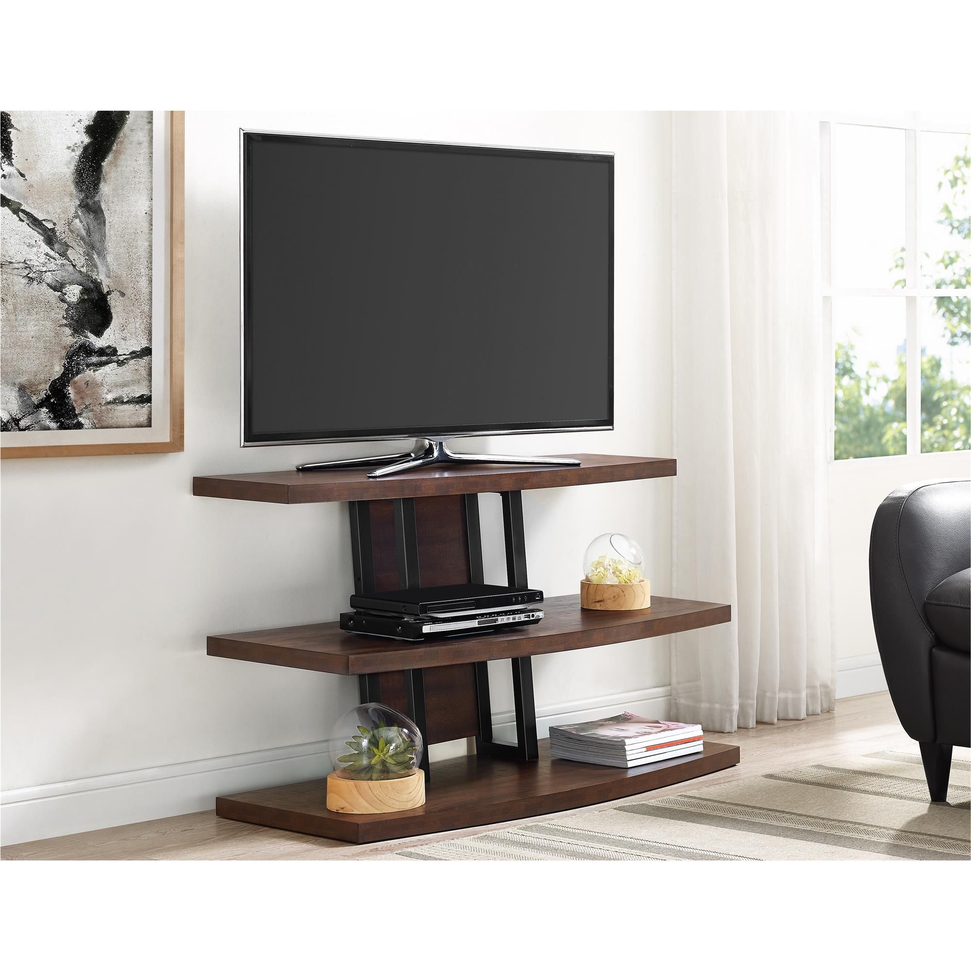 Ameriwood Home Castling Tv Stand For Tvs Up To 55 In Expresso Tv Stands (Photo 9 of 15)