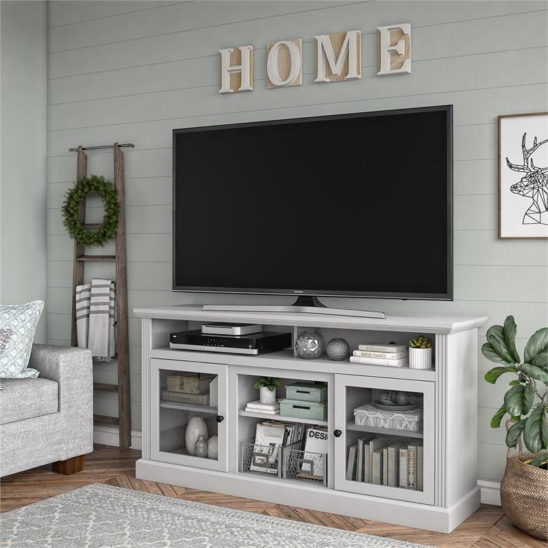 Ameriwood Home Chicago Tv Stand For Tvs Up To 65" In Dove With Regard To Neilsen Tv Stands For Tvs Up To 65" (View 9 of 15)