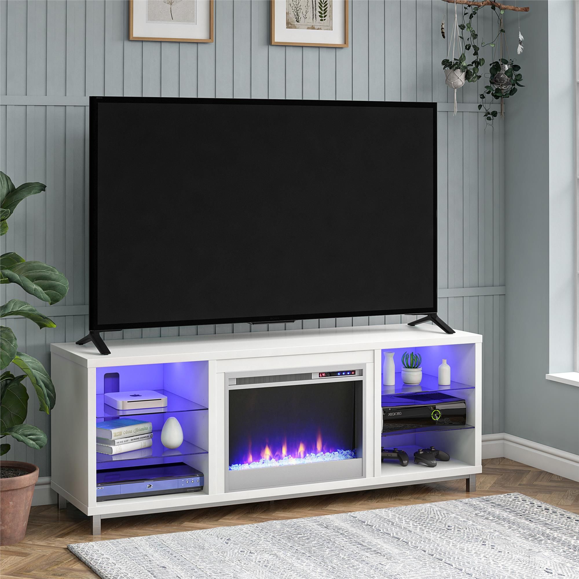 Ameriwood Home Lumina Fireplace Tv Stand For Tvs Up To 70 In Kinsella Tv Stands For Tvs Up To 70&quot; (View 3 of 15)