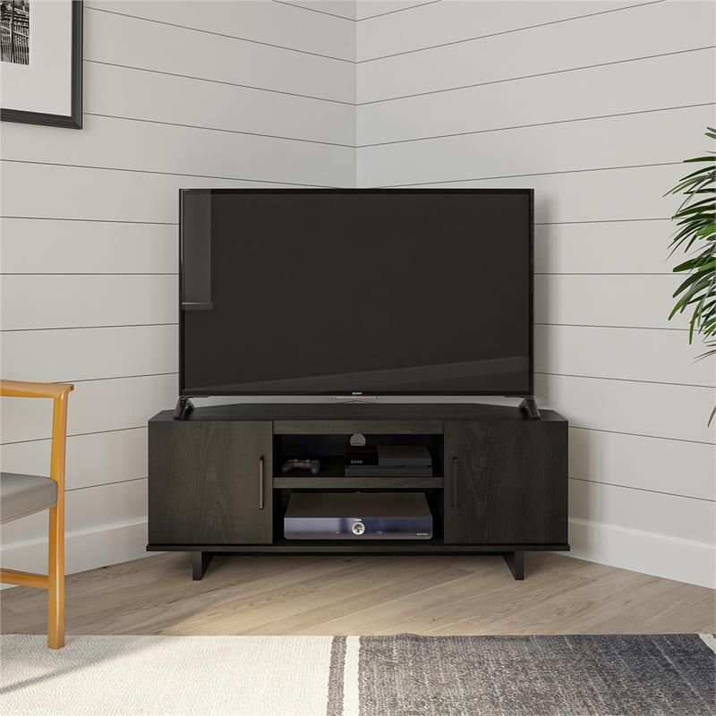 Ameriwood Home Southlander Corner Tv Stand For Tvs Up To For Ameriwood Home Rhea Tv Stands For Tvs Up To 70&quot; In Black Oak (Photo 12 of 15)