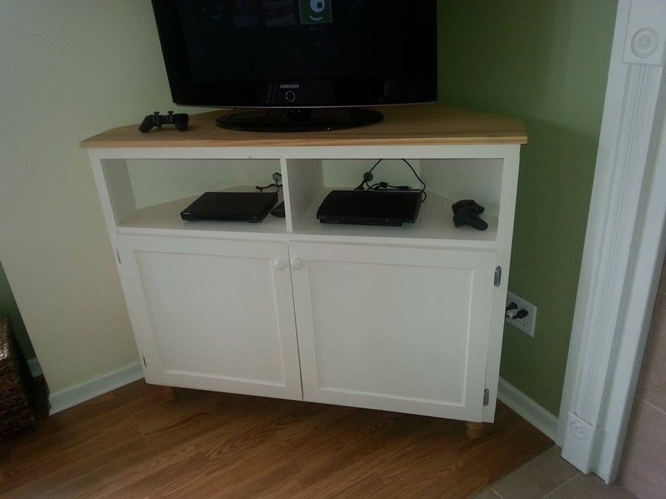 Ana White | Corner Tv Stand – Diy Projects | Corner Tv Pertaining To White Tall Tv Stands (Photo 12 of 15)