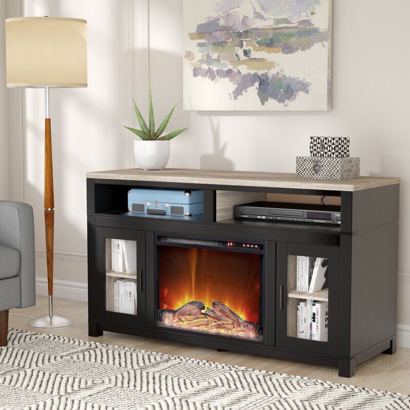 Andover Mills Zahara Tv Stand For Tvs Up To 60" With Throughout Lorraine Tv Stands For Tvs Up To 60&quot; With Fireplace Included (Photo 7 of 15)