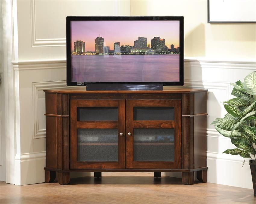 Arlington Corner Tv Stand From Dutchcrafters Amish Furniture Throughout Stand And Deliver Tv Stands (View 12 of 15)