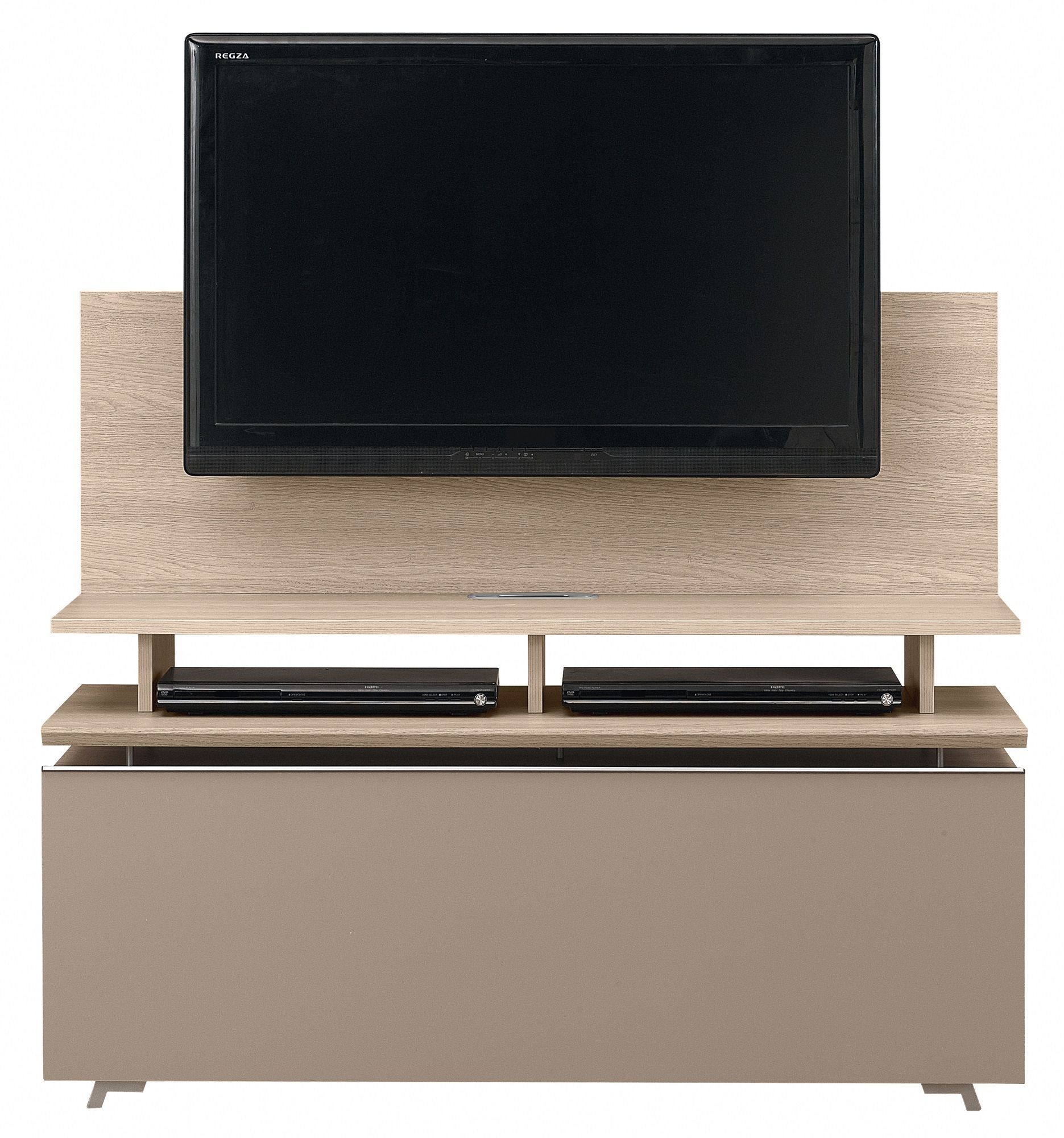 Artigo Light Oak 123cm Low Unit With Drawer + Tv Stand For Low Oak Tv Stands (View 12 of 15)