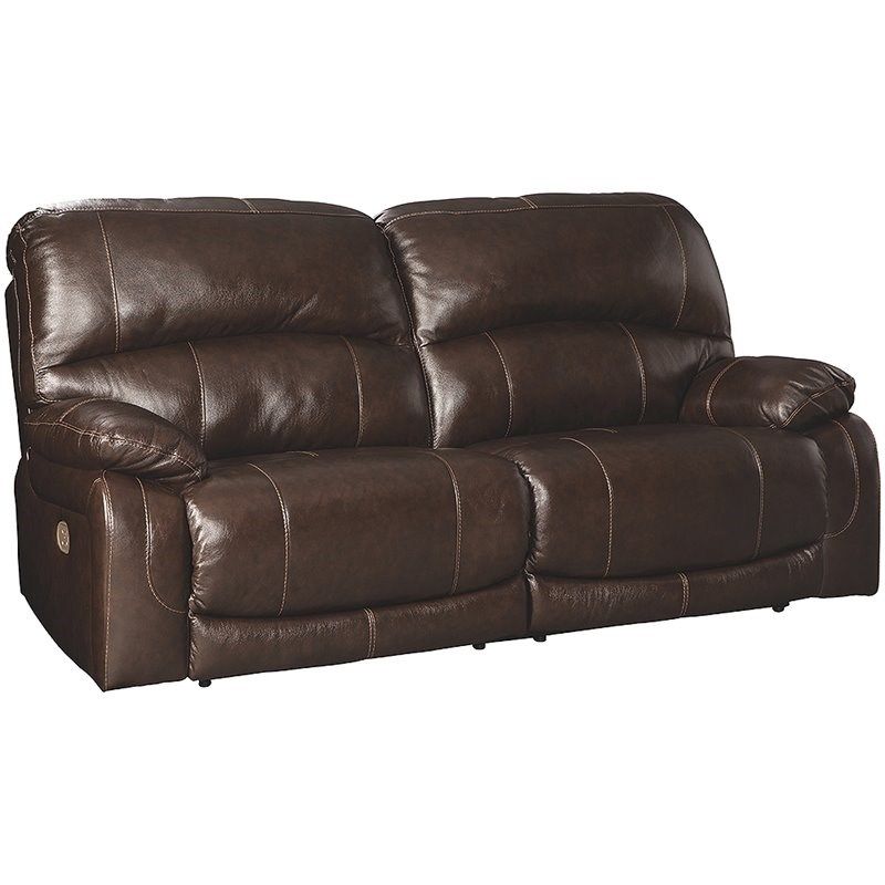 Ashley Furniture Hallstrung Leather Power Reclining Sofa Within Nolan Leather Power Reclining Sofas (View 4 of 15)