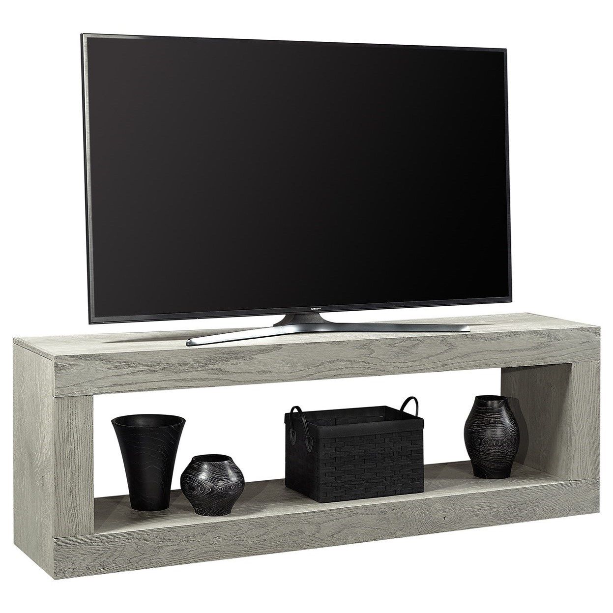 Aspenhome Nova Oak Transitional 74" Open Console Tv Stand Within Oak Furniture Tv Stands (View 11 of 15)