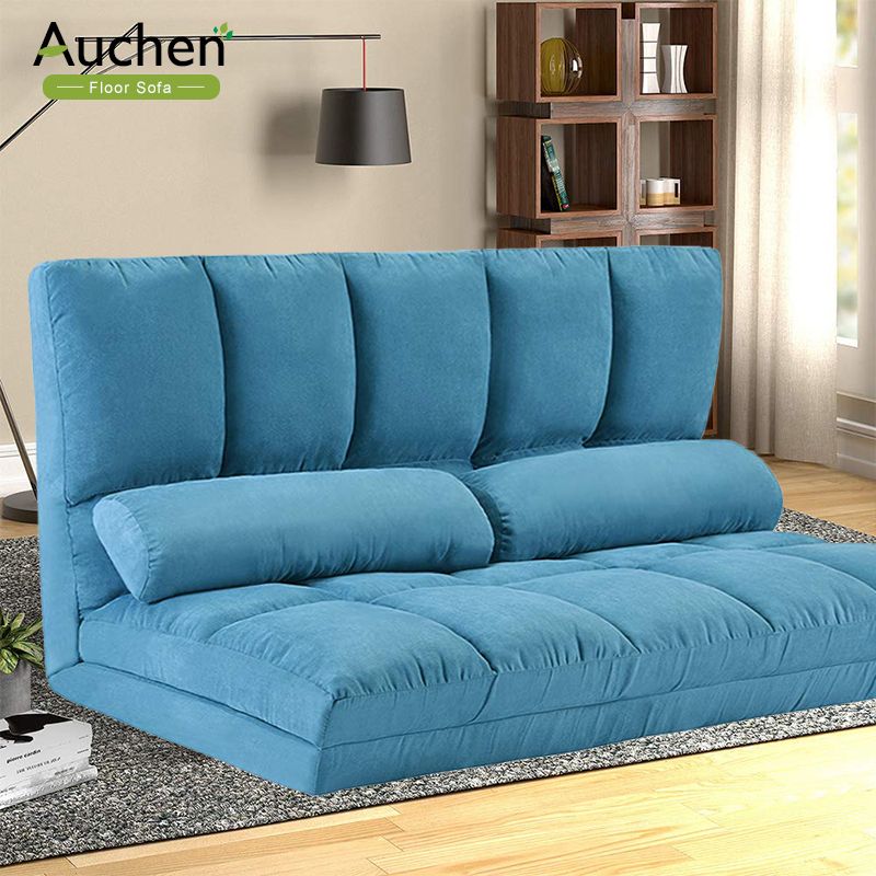 Auchen® Adjustable Futon Sofa Bed/ Folding Lounge Sofa Pertaining To Easton Small Space Sectional Futon Sofas (View 2 of 15)