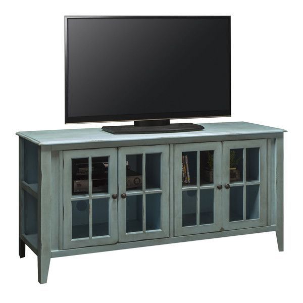 August Grove Folkston Tv Stand | Blue Tv Stand, Legends Pertaining To Blue Tv Stands (Photo 2 of 15)