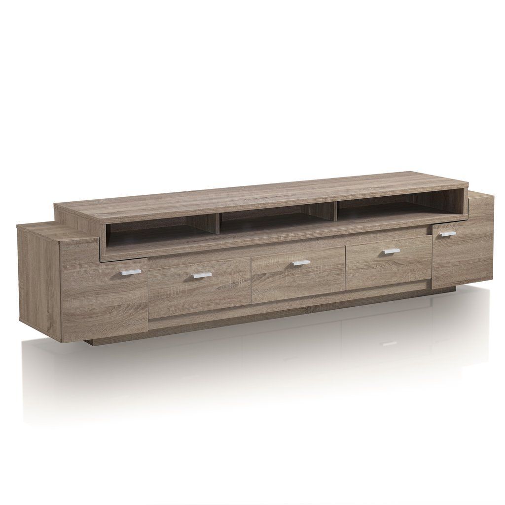Augustine 84 Inch Multi Drawer Light Oak Tv Stand | Oak Tv Within 84 Inch Tv Stand (View 10 of 15)