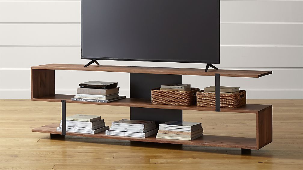 Austin 78" Media Console | Crate And Barrel In Skinny Tv Stands (View 11 of 15)