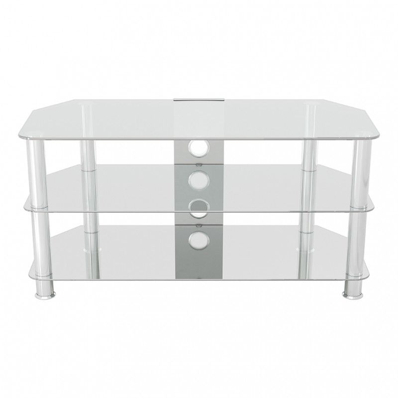 Avf Classic Corner Glass Tv Stand With Cable Management With Regard To Tv Stands With Cable Management (View 11 of 15)