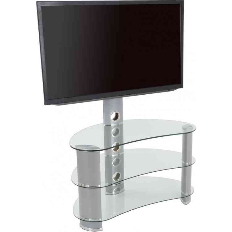Avf Curved Cantilever Tv Stand For Up To 55 Inch Tvs With Regard To Cantilever Glass Tv Stand (View 8 of 15)