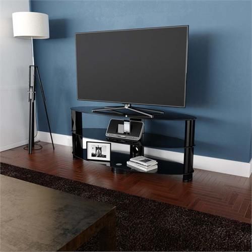 Avf Oval Black Glass 65 Inch Tv Stand (glossy Black With Black Oval Tv Stand (View 6 of 15)