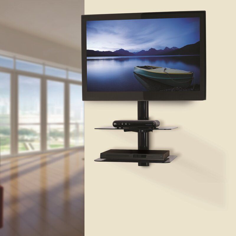 Avf Tilt And Turn Tv Wall Mount For 47" Flat Panel Screens Intended For Wall Mounted Tv Stands For Flat Screens (View 11 of 15)