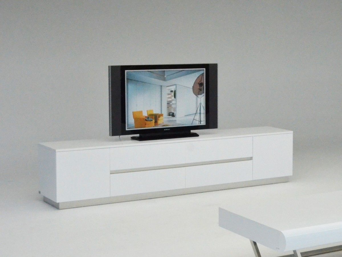 A&x Skyline Modern White Crocodile Tv Entertainment Center Pertaining To White Contemporary Tv Stands (View 5 of 15)
