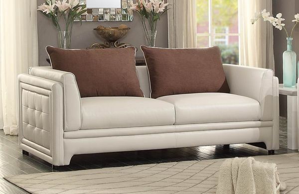 Azure Sofa – Sofas – Living Room In Camila Poly Blend Sectional Sofas Off White (View 7 of 15)
