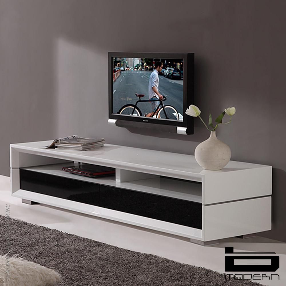 B Modern Executive Remix 79" Tv Stand | White Tv Stands Regarding Modern Low Profile Tv Stands (View 12 of 15)