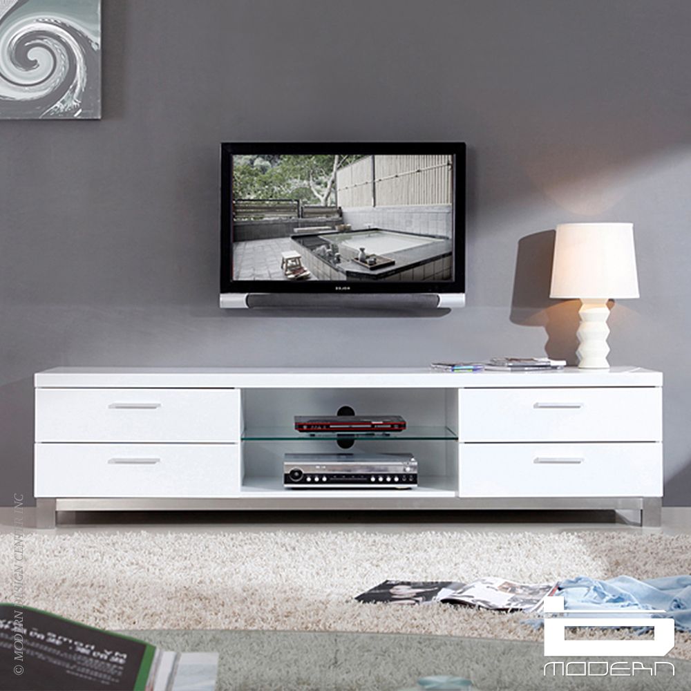 B Modern Promoter & Tv Stands, White | Metropolitandecor Pertaining To White Tv Cabinets (View 15 of 15)