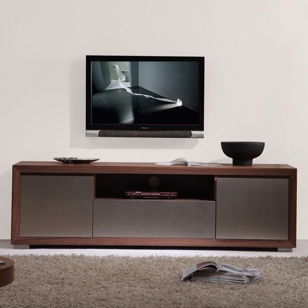B Modern – Stylist High Gloss Brown Tv Stand – Bm 130 Brn Inside Light Brown Tv Stands (View 9 of 15)