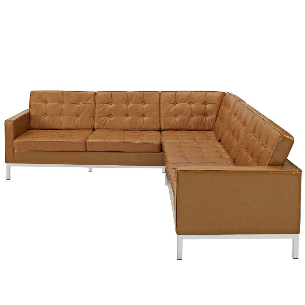 Bateman Leather L Shaped Sectional Sofa | Modern Furniture Within Owego L Shaped Sectional Sofas (View 8 of 15)