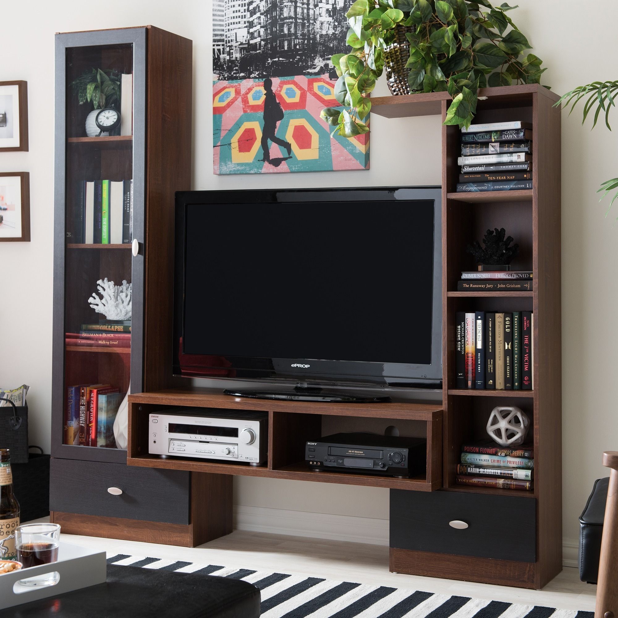 Baxton Studio Empire Sonoma Oak Finishing Modern Tv Stand Within Light Brown Tv Stands (View 3 of 15)