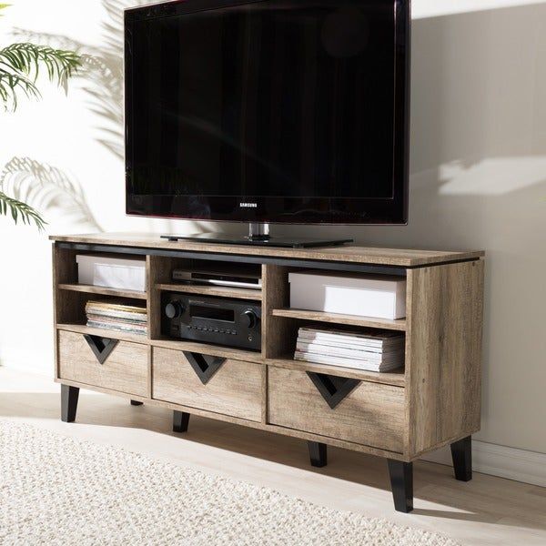 Baxton Studio Spyros Modern And Contemporary 55 Inch Tv Regarding Modern Contemporary Tv Stands (View 15 of 15)
